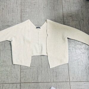 Brandy Melville Cream Open-Front Cardigan